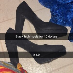 Elegant Black High Heels